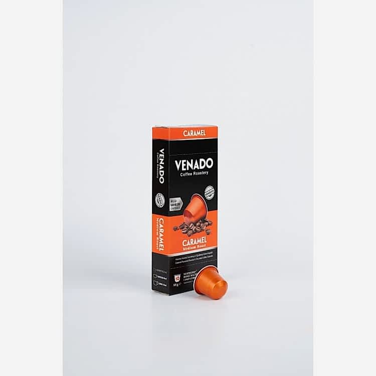Karamel Aromalı Kapsül Kahve 10x10'lu Kutu (100 Kapsül)